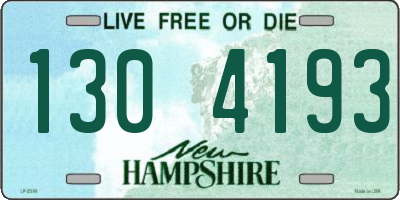 NH license plate 1304193