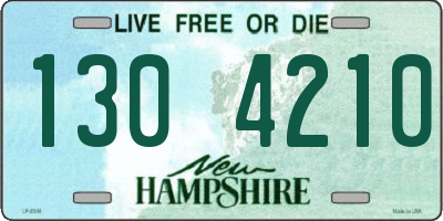 NH license plate 1304210