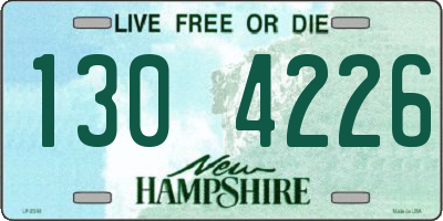 NH license plate 1304226