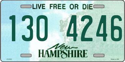 NH license plate 1304246
