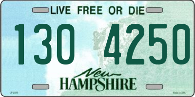 NH license plate 1304250