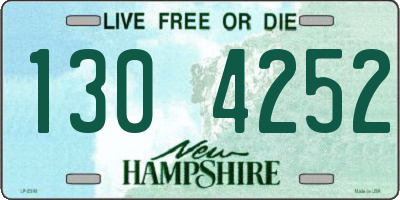 NH license plate 1304252