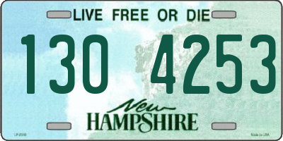 NH license plate 1304253