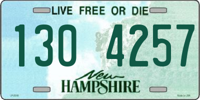 NH license plate 1304257