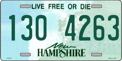 NH license plate 1304263