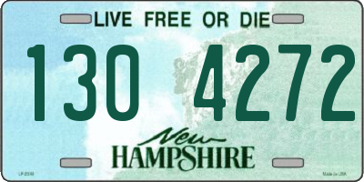 NH license plate 1304272