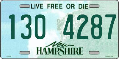 NH license plate 1304287
