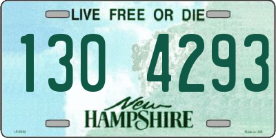 NH license plate 1304293