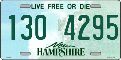 NH license plate 1304295