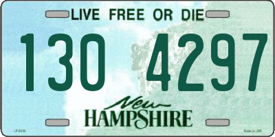 NH license plate 1304297