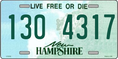 NH license plate 1304317