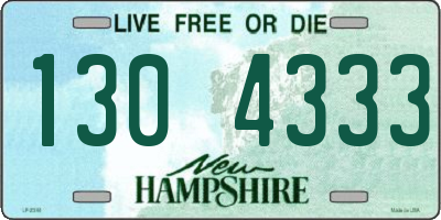NH license plate 1304333