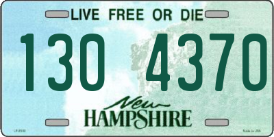 NH license plate 1304370