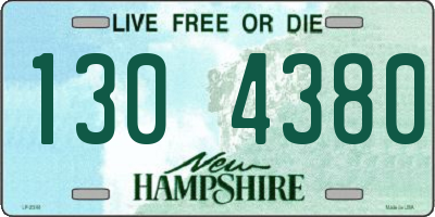 NH license plate 1304380