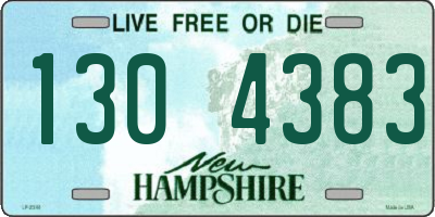 NH license plate 1304383