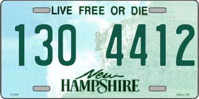 NH license plate 1304412