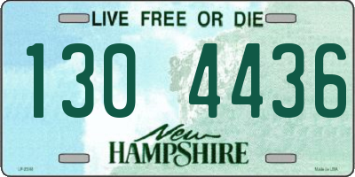 NH license plate 1304436