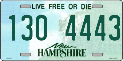 NH license plate 1304443