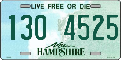 NH license plate 1304525