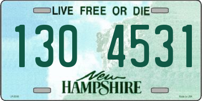 NH license plate 1304531