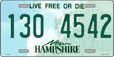 NH license plate 1304542