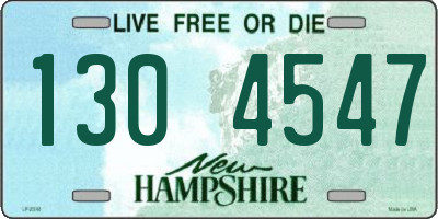 NH license plate 1304547