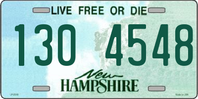 NH license plate 1304548