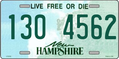 NH license plate 1304562