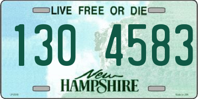 NH license plate 1304583