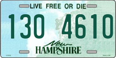 NH license plate 1304610