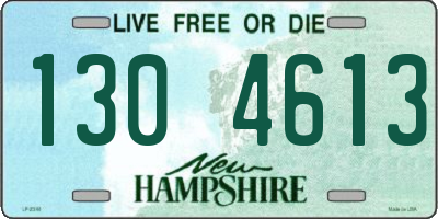 NH license plate 1304613