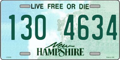 NH license plate 1304634