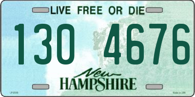 NH license plate 1304676