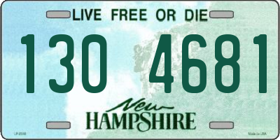 NH license plate 1304681