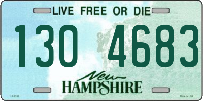 NH license plate 1304683