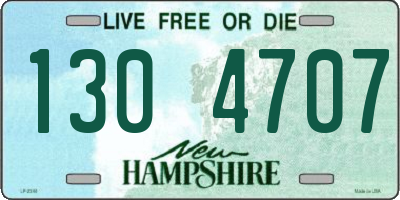 NH license plate 1304707