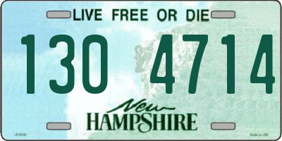 NH license plate 1304714
