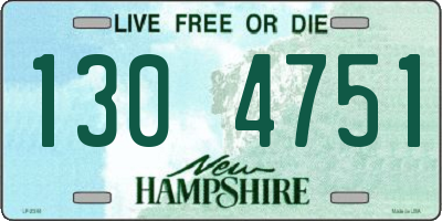 NH license plate 1304751