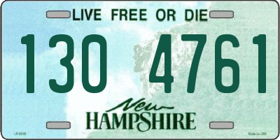 NH license plate 1304761