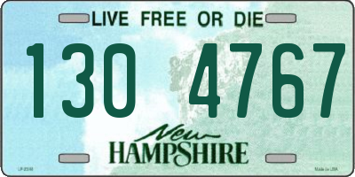 NH license plate 1304767