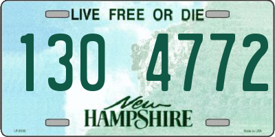 NH license plate 1304772