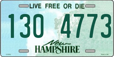 NH license plate 1304773