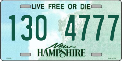 NH license plate 1304777