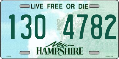NH license plate 1304782