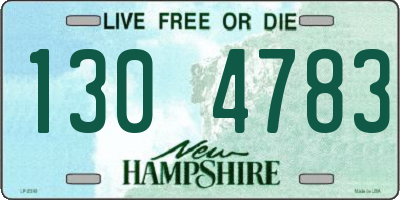 NH license plate 1304783