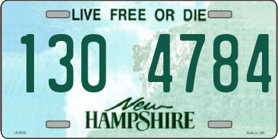 NH license plate 1304784