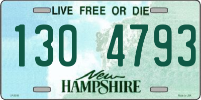 NH license plate 1304793