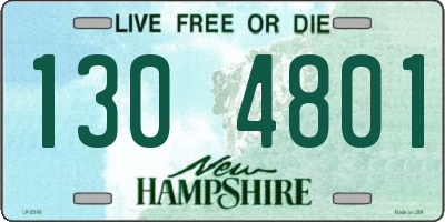 NH license plate 1304801
