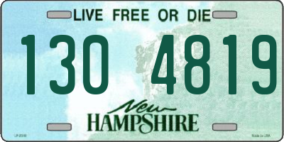 NH license plate 1304819
