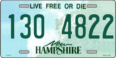 NH license plate 1304822